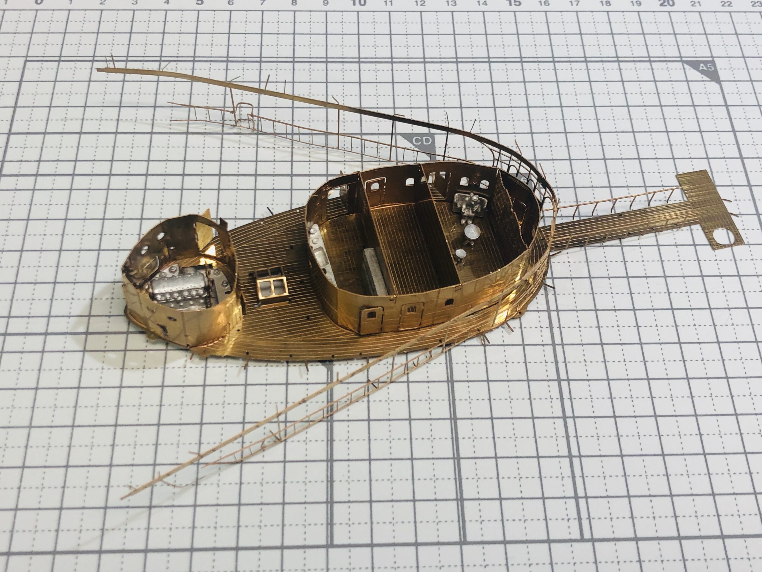 タイガーモス号エッチングモデル製作＊8日目 | リーズナブルな工業系